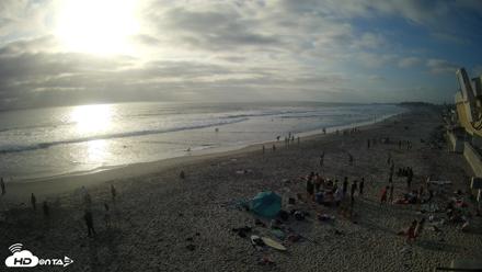 17th St. Del Mar Beach - 4K NW View Live Cam - Jun 5, 2026, 6:28pm PDT