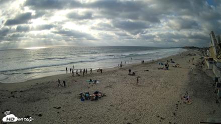 17th St. Del Mar Beach - 4K NW View Live Cam - May 23, 2026, 6:14pm PDT