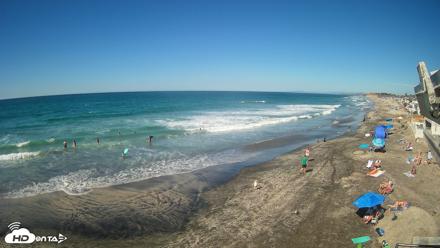 17th St. Del Mar Beach - 4K NW View Live Cam - Oct 15, 2026, 1:08pm PDT