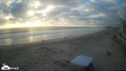 17th St. Del Mar Beach - 4K NW View Live Cam - Jun 19, 2026, 7:11pm PDT
