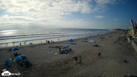 17th St. Del Mar Beach - 4K NW View Live Cam - May 9, 2026, 5:12pm PDT