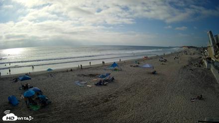 17th St. Del Mar Beach - 4K NW View Live Cam - May 9, 2026, 5:15pm PDT