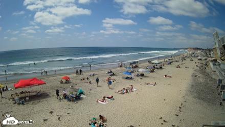 17th St. Del Mar Beach - 4K NW View Live Cam - May 23, 2026, 2:49pm PDT