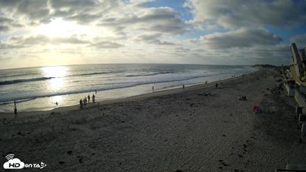 17th St. Del Mar Beach - 4K NW View Live Cam - May 22, 2026, 6:33pm PDT
