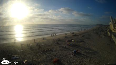 17th St. Del Mar Beach - 4K NW View Live Cam - Aug 2, 2026, 6:47pm PDT