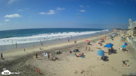 17th St. Del Mar Beach - 4K NW View Live Cam - Sep 13, 2026, 3:00pm PDT