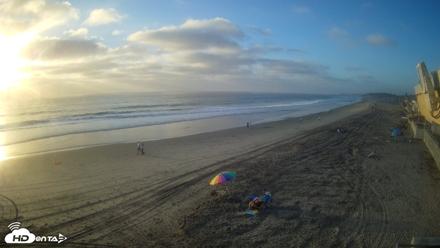 17th St. Del Mar Beach - 4K NW View Live Cam - Sep 30, 2026, 5:54pm PDT