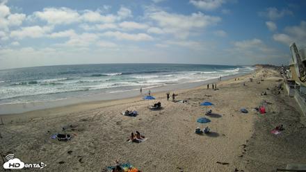 17th St. Del Mar Beach - 4K NW View Live Cam - May 21, 2026, 3:38pm PDT