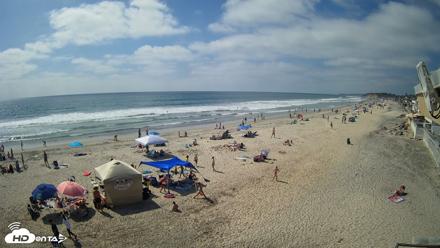 17th St. Del Mar Beach - 4K NW View Live Cam - May 10, 2026, 3:36pm PDT