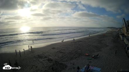 17th St. Del Mar Beach - 4K NW View Live Cam - Jun 9, 2026, 6:32pm PDT
