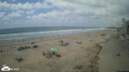 17th St. Del Mar Beach - 4K NW View Live Cam - May 16, 2026, 2:24pm PDT