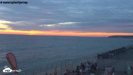 St. Quens Bay Jersey Island Live Webcam - Aug 1, 2026, 8:55pm BST