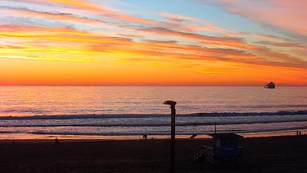 El Porto - Manhattan Beach Live Surf Webcam - Jan 16, 2026, 5:19pm PST