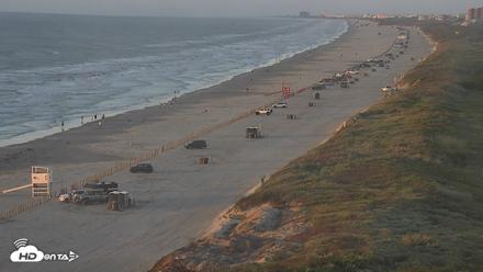 The Dunes - Port Aransas Live Beach Cam - Oct 16, 2026, 7:45am CDT