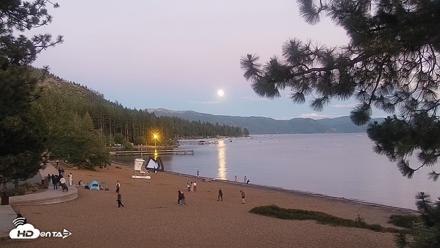 Kings Beach North Lake Tahoe Live Webcam - Jun 28, 2026, 8:45pm PDT