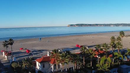 Hotel Del Coronado North Roaming Live Cam - Jan 11, 2026, 7:42am PST