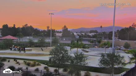 Hemet California Live Skate Park Webcam - Sep 9, 2026, 7:07pm PDT