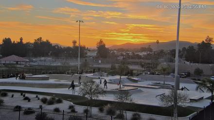 Hemet California Live Skate Park Webcam - Jan 16, 2026, 5:04pm PST