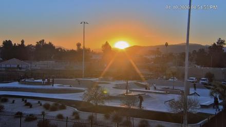 Hemet California Live Skate Park Webcam - Jan 10, 2026, 4:52pm PST