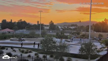 Hemet California Live Skate Park Webcam - Oct 18, 2026, 6:09pm PDT