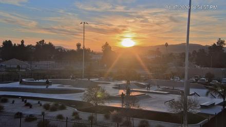 Hemet California Live Skate Park Webcam - Jan 17, 2026, 4:54pm PST