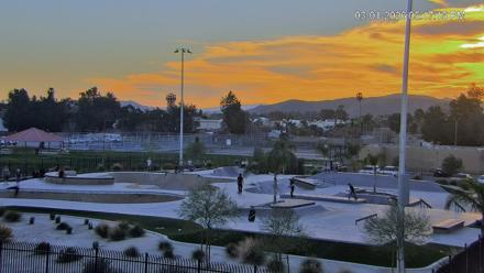 Hemet California Live Skate Park Webcam - Mar 1, 2026, 5:17pm PST