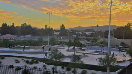 Hemet California Live Skate Park Webcam - Oct 2, 2025, 6:11pm PDT