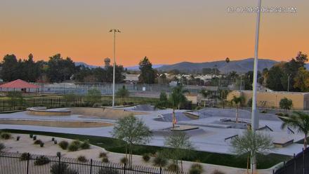 Hemet California Live Skate Park Webcam - Dec 10, 2025, 6:47am PST