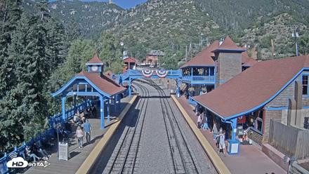 Pikes Peak COG Railway Live Webcam - Jul 12, 2026, 8:46am MDT