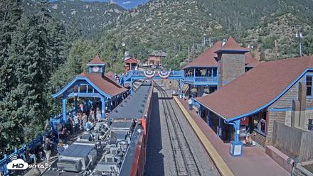 Pikes Peak COG Railway Live Webcam - Jul 12, 2026, 8:56am MDT
