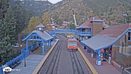 Pikes Peak COG Railway Live Webcam - Oct 16, 2026, 7:04am MDT