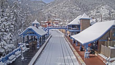 Pikes Peak COG Railway Live Webcam - Jan 9, 2026, 11:06am MST