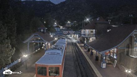 Pikes Peak COG Railway Live Webcam - Jul 30, 2026, 8:45pm MDT