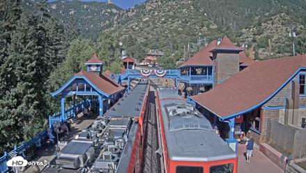 Pikes Peak COG Railway Live Webcam - Jul 12, 2026, 9:15am MDT