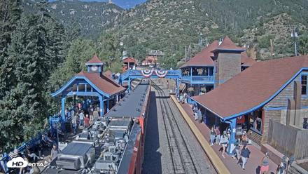 Pikes Peak COG Railway Live Webcam - Jul 12, 2026, 8:58am MDT