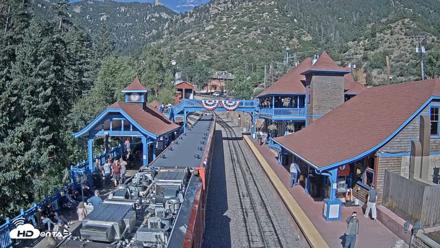 Pikes Peak COG Railway Live Webcam - Jul 12, 2026, 8:55am MDT