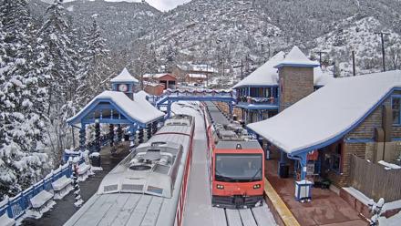 Pikes Peak COG Railway Live Webcam - Jan 9, 2026, 1:25pm MST