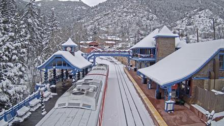Pikes Peak COG Railway Live Webcam - Jan 9, 2026, 1:23pm MST