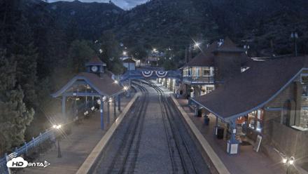 Pikes Peak COG Railway Live Webcam - Jun 17, 2026, 8:59pm MDT