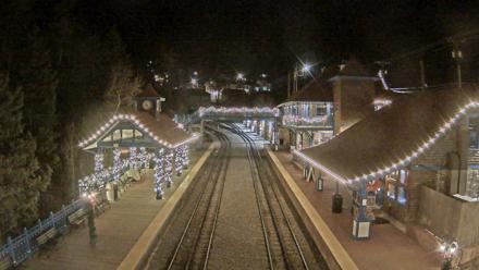 Pikes Peak COG Railway Live Webcam - Dec 22, 2025, 7:56pm MST