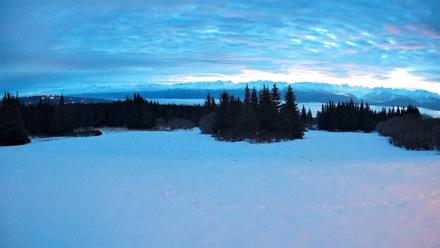 Homer Alaska Northern Lights Live Cam - Feb 18, 2026, 7:28am AKST
