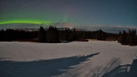 Homer Alaska Northern Lights Live Cam - Feb 24, 2026, 12:14am AKST