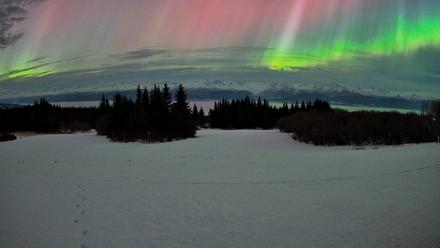 Homer Alaska Northern Lights Live Cam - Jan 20, 2026, 3:08am AKST