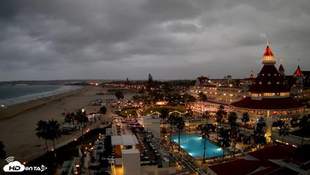 Hotel Del Coronado 4K Fixed Live Cam - Oct 11, 2026, 6:34pm PDT