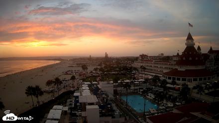 Hotel Del Coronado 4K Fixed Live Cam - Aug 9, 2026, 7:43pm PDT