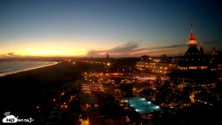 Hotel Del Coronado 4K Fixed Live Cam - Aug 16, 2026, 7:59pm PDT