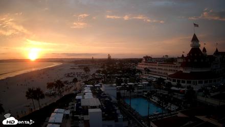 Hotel Del Coronado 4K Fixed Live Cam - Aug 10, 2026, 7:32pm PDT