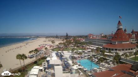 Hotel Del Coronado 4K Fixed Live Cam - Jul 14, 2026, 10:53am PDT