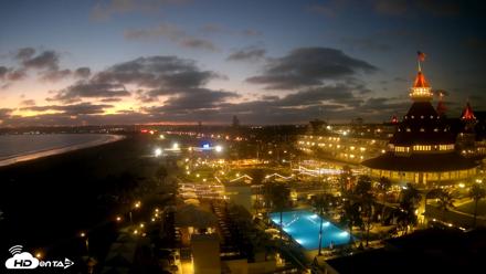 Hotel Del Coronado 4K Fixed Live Cam - Sep 2, 2026, 7:42pm PDT