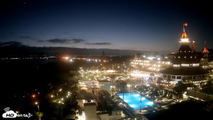 Hotel Del Coronado 4K Fixed Live Cam - Jun 13, 2026, 8:46pm PDT